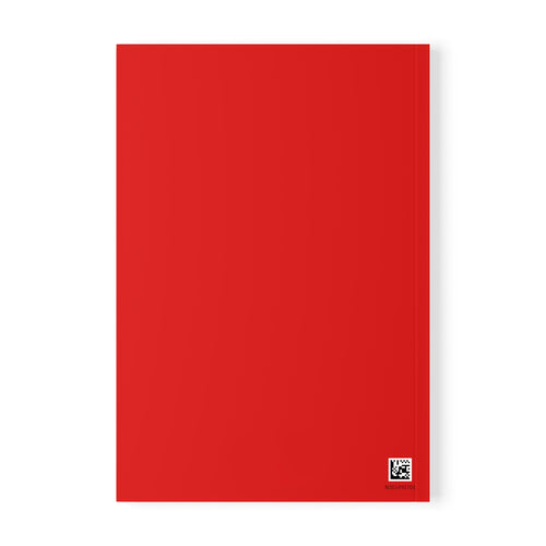 Heroes & Folly Red A5 Notebook — Fantasy Emblem Softcover Journal